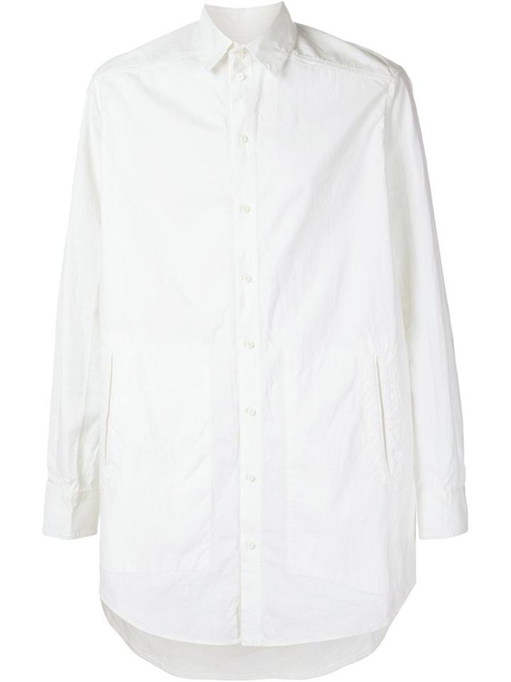 Uma Wang Ribbed Shirt, Men's, Size: Small, White, Cotton
