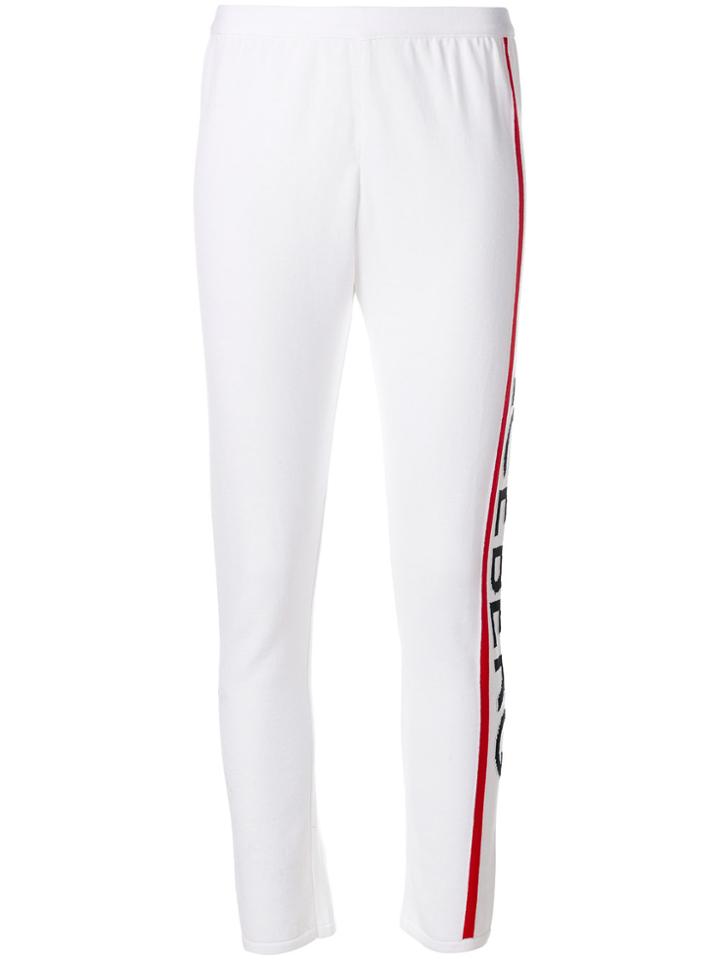 Iceberg Side Stripe Logo Leggings - White