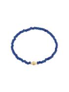 Luis Morais 14kt Gold Multi Cross Lozenge Bracelet, Adult Unisex, Blue