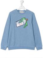 Stella Mccartney Kids 'read Me' Sweatshirt, Girl's, Size: 14 Yrs, Blue