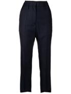 Golden Goose Deluxe Brand Cropped Side Stripe Trousers - Blue