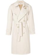 Misbhv Double-breasted Trench Coat - Nude & Neutrals