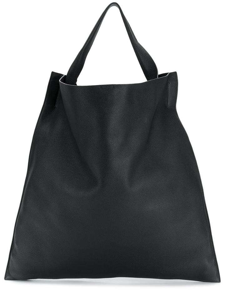 Jil Sander Classic Slouched Tote - Black