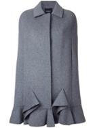 Goen.j Single Breasted Coat, Women's, Size: Small, Grey, Bemberg/nylon/wool