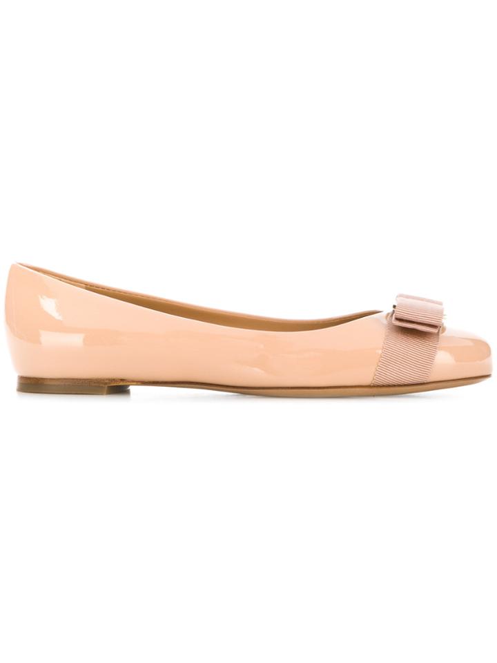 Salvatore Ferragamo Varina Ballerinas - Nude & Neutrals