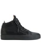 Giuseppe Zanotti Design Kriss Stud Hi-stop Sneakers - Black