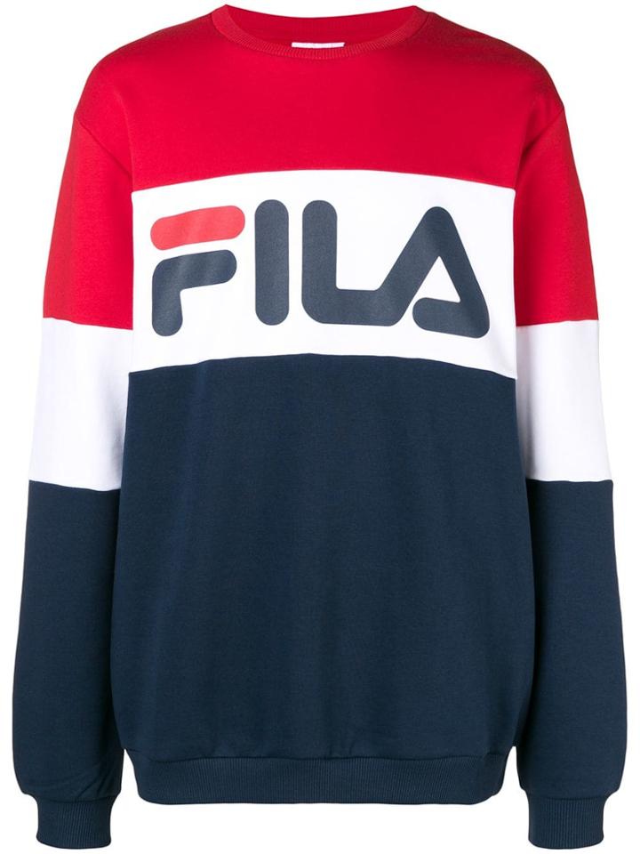 Fila Logo Crewneck Sweatshirt - Blue
