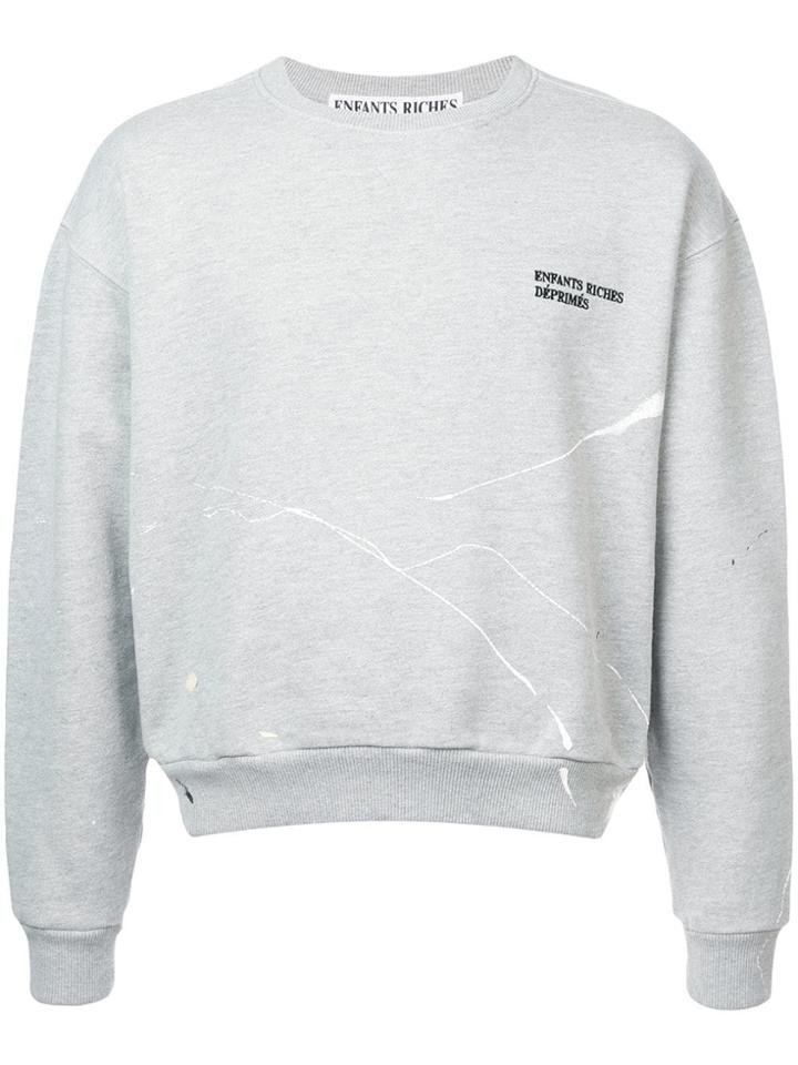 Enfants Riches Déprimés Fleece Crew Neck Sweatshirt - Grey