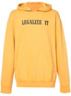 Palm Angels Legalize It Hoodie - Yellow & Orange