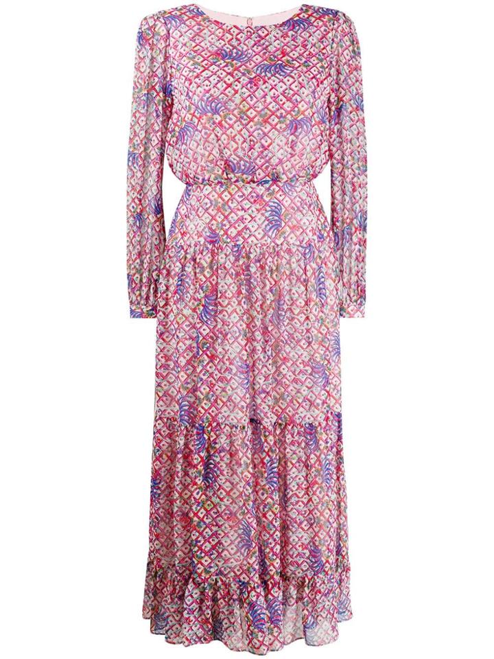 Saloni Isabel Dress - Pink