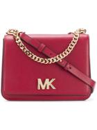 Michael Michael Kors Logo Flap Shoulder Bag - Red