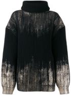 Ann Demeulemeester Metallic Knit Jumper - Black