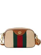 Gucci Vintage Canvas Shoulder Bag - Brown