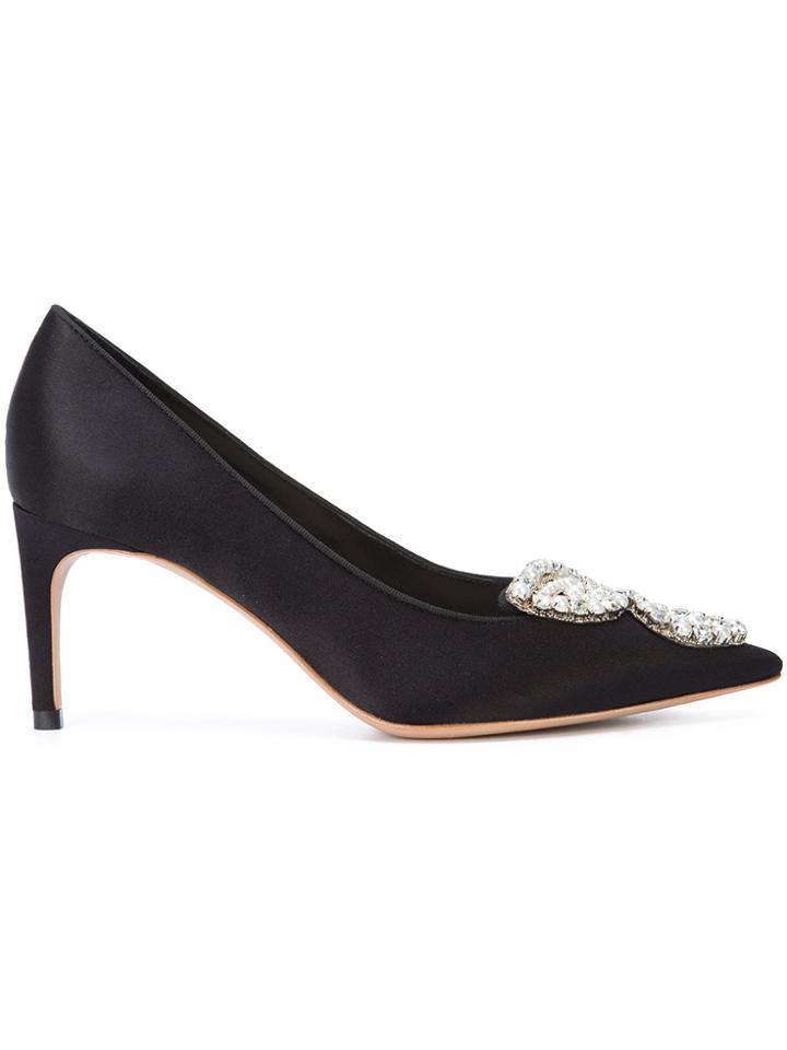Sophia Webster Bibi Butterfly Embellished Pumps - Black