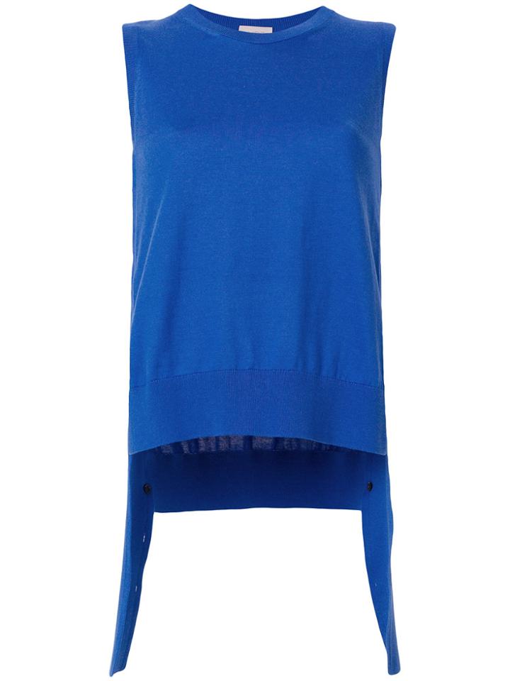Mrz Draped Sleeveless Top - Blue
