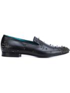 Louis Leeman Studded Slippers, Men's, Size: 44, Black, Calf Leather