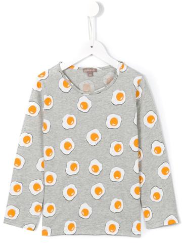 Emile Et Ida 'gris Chine Ao Eggs' T-shirt, Boy's, Size: 8 Yrs, Grey