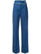 Nehera - Denim Wide-leg Jeans - Women - Cotton/polyurethane - 34, Blue, Cotton/polyurethane