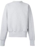 Mki Miyuki Zoku Crew Neck Sweatshirt, Men's, Size: L, Grey, Cotton/polyester