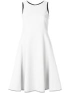 Emporio Armani Fitted Flared Dress - White