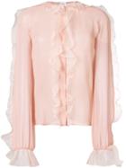 Giambattista Valli Delicate Ruffle Blouse - Pink