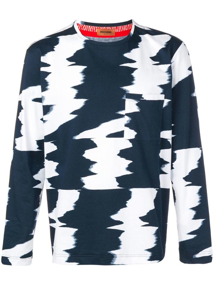 Missoni Illusion Effect T-shirt - Blue