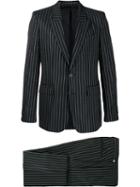 Givenchy Logo Pinstriped Suit - Black