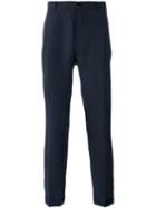 Etro - Front Pleat Trousers - Men - Linen/flax - 54, Blue, Linen/flax
