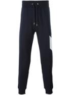 Moncler Gamme Bleu Chevron Print Sweatpants, Men's, Size: Medium, Blue, Cotton