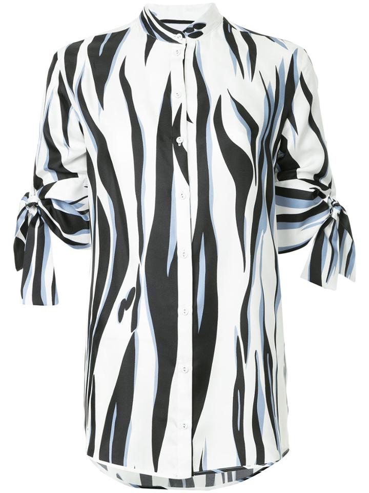 Victoria Victoria Beckham Zebra Stripe Blouse - Multicolour
