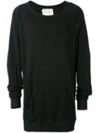 Greg Lauren - Kangaroo Pocket Sweatshirt - Men - Cotton - 3, Black, Cotton