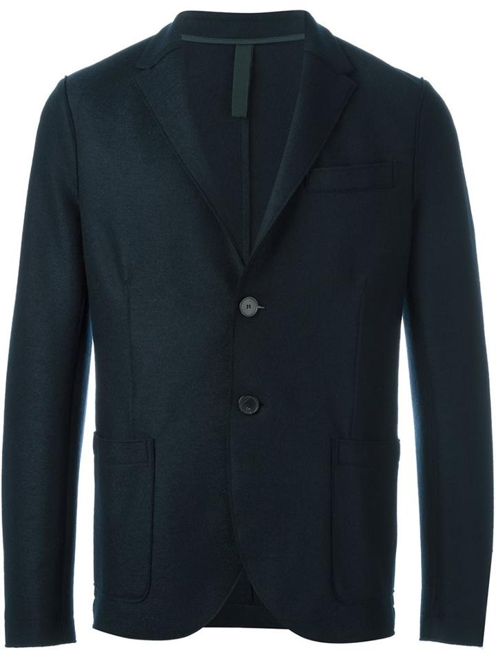 Harris Wharf London Two-button Blazer, Men's, Size: 46, Blue, Virgin Wool
