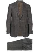 Corneliani Plaid Two-piece Suit - Grey
