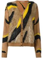 Marco De Vincenzo Striped Button Down Cardigan - Brown
