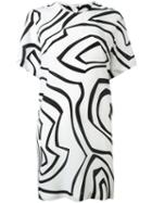 Emilio Pucci - Geometric Print T-shirt Dress - Women - Silk - 42, White, Silk