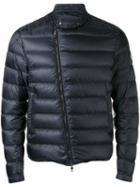 Moncler Asymmetric Padded Jacket, Men's, Size: 4, Blue, Polyamide/feather Down