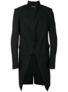 Cedric Jacquemyn Raw Collar Coat - Black