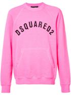 Dsquared2 Logo Front Pocket Sweatshirt - Pink & Purple