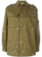 Valentino Star Embroidered Shirt Jacket
