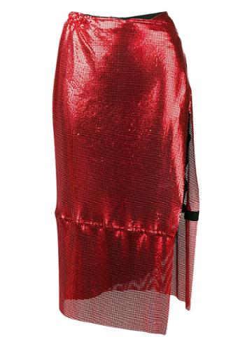 Poster Girl Syphera Mesh Skirt - Red