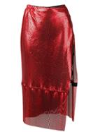Poster Girl Syphera Mesh Skirt - Red