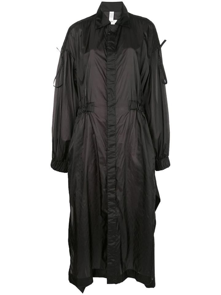 Y-3 Oversized Raincoat - Black