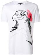 Roberto Cavalli Embroidered Painted Eagle T-shirt - White
