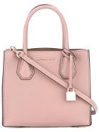 Michael Kors - Hanging Padlock Tote - Women - Leather - One Size, Pink/purple, Leather