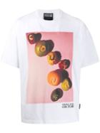 Versace Jeans Couture Printed Crew Neck T-shirt - White