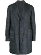 Tagliatore Houndstooth Coat - Grey