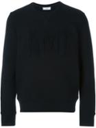 Ami Alexandre Mattiussi Chew Neck Sweatshirt, Men's, Size: M, Black, Cotton