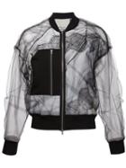 3.1 Phillip Lim Lace Insert Tulle Bomber Jacket