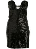 Saint Laurent - Sequin Mini Dress - Women - Silk/acetate/viscose/sequin - 38, Black, Silk/acetate/viscose/sequin