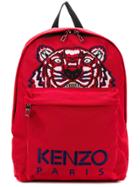 Kenzo Kenzo F855sf300f20 21 Medium Red Leather/fur/exotic